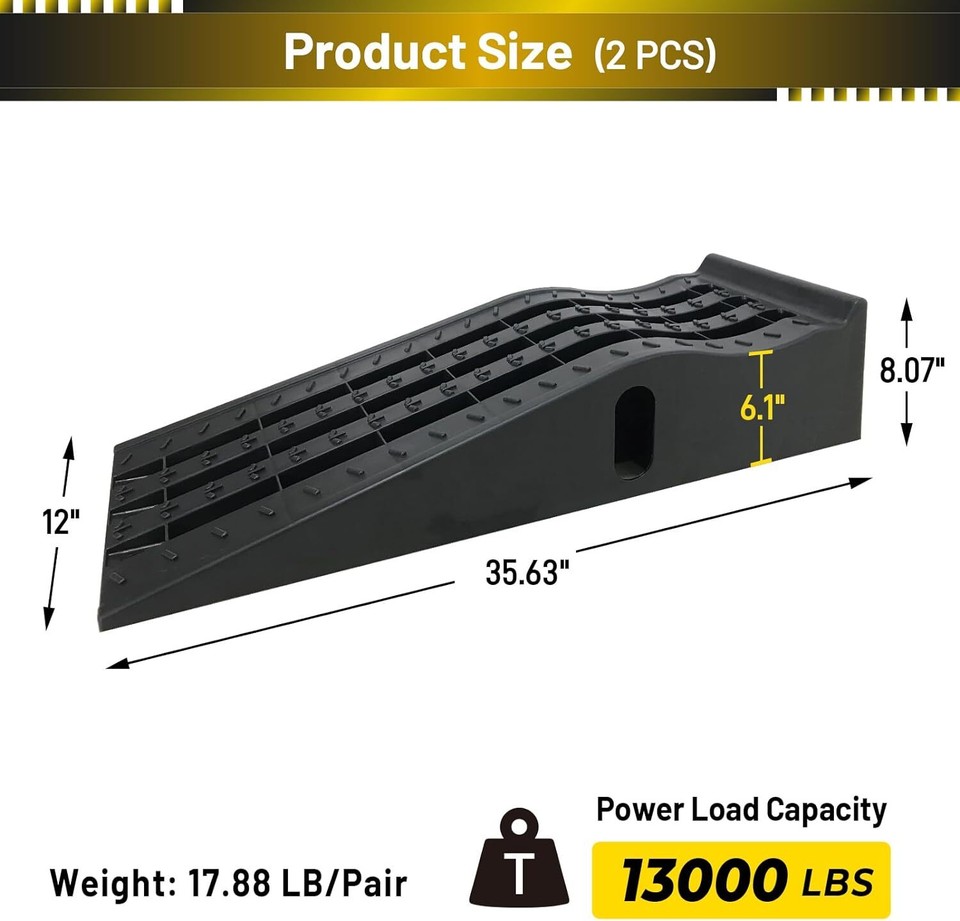 2 Pack Portable Car Ramps Oil Changes High Lift Heavy Duty Low Profile Vehicle eBay