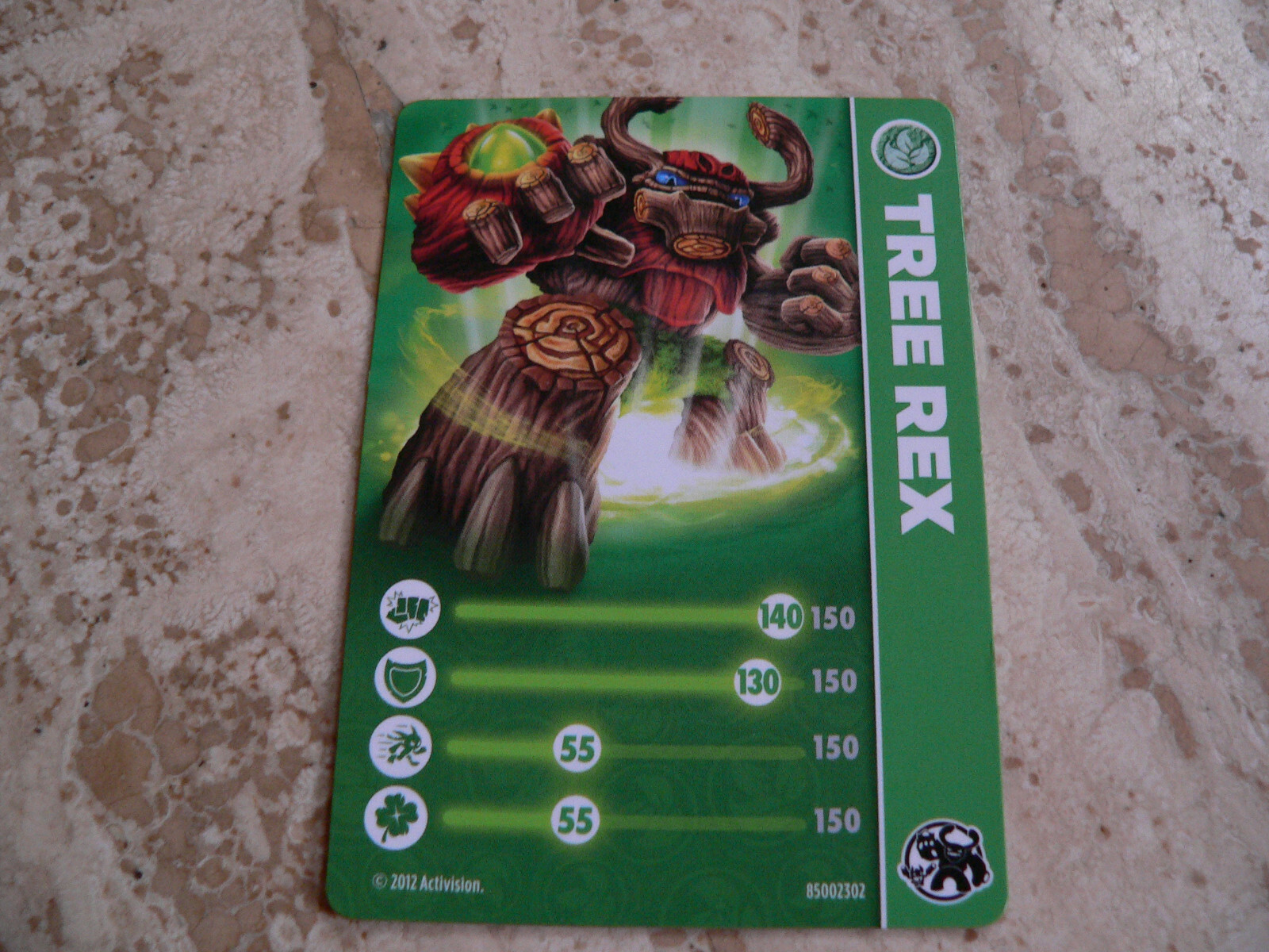 Skylanders Giants Tree Rex Card