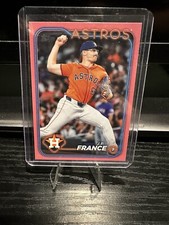 2024 Topps Update US-26 J.P. France Houston Astros Mothers Day Pink /50 