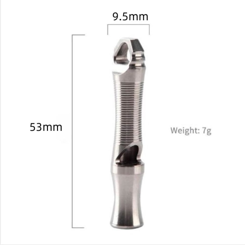 Silvery Training Whistle Stainless Steel Emergency Whistle Dog Whistle