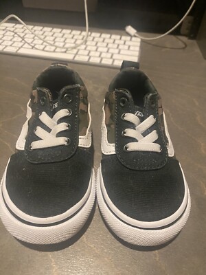 Vans Sk8 Old Skool V Logo Pop Green Camo Camouflage Toddler