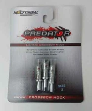 Rage Nockturnal Predator Size NT-732  LED Light Crossbow Bolt Nocks 3pk Red 