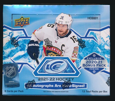 2021-22 UPPER DECK ICE FACTORY SEALED HOBBY BOX (COMES FROM FRESH CASE)