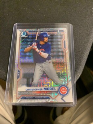 2021 BOWMAN CHROME CHRISTOPHER MOREL 1ST BOWMAN MOJO REFRACTOR