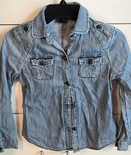 Gap Kids Girls Size S Denim Shirt  Preowned