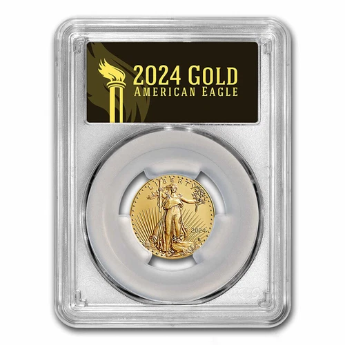 2024 1/4 oz American Gold Eagle MS-70 PCGS (FDI, Black Label)