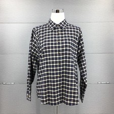 Orvis Women  s Plaid Button Up Shirt Size: Medium 100 cotton