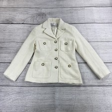 ZARA Jacquard Tweed Blazer Women Size Small Casual - Ivory - NEW MSRP 149