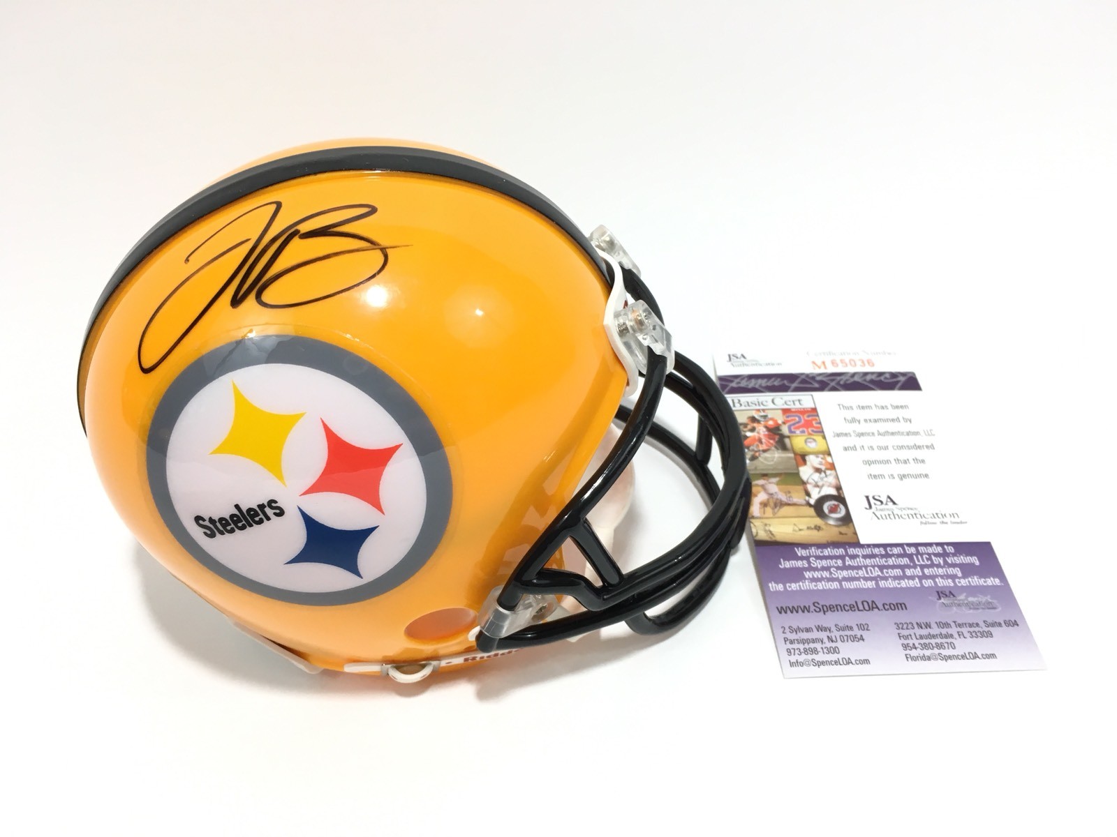 Le'veon Bell Signed Steelers Mini Helmet JSA Coa 
