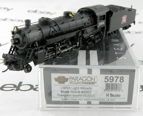 Luz Mikado USRA escala N con sonido Paragon3/DC/DCC - Rock Island #2302 - BLI 5978 | Zustand: New
