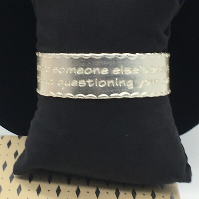 Rustic Cuff Bracelet ''Admire Someone Else's Beauty Without Questioning Your Own''