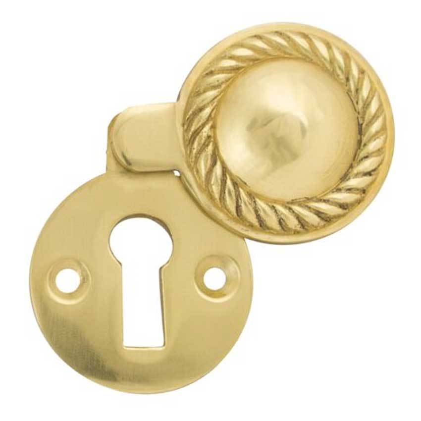 TSS Georgian Covered UK Key Escutcheon 35mm PB (TSSESGEOCLB)