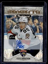 2018-19 Parkhurst Prominent Prospects Signatures Henrik Borgstrom Auto Florida