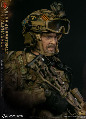 DAMTOYS 78100 1/6 Russian Spetsnaz FSB Alpha Group Sniper 12" Soldier Figure Toy - Picture 18 of 23
