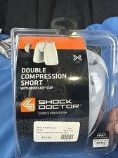 Shock Doctor Core Double Compression Shorts with Bio-Flex Athletic Cup Sz Small