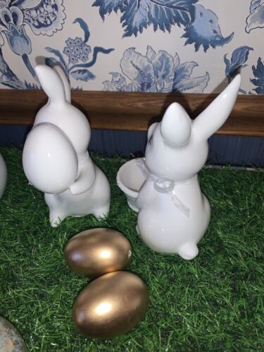 Spritz Target Ceramic Easter Bunnies Egg Basket Vintage Retro Style 2023 Set 2 - Picture 4 of 9