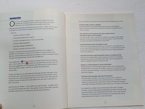 Guide To Toys for Children Who Are Blind or Visually Impaired Toy Catalog 1995 - Picture 2 of 24