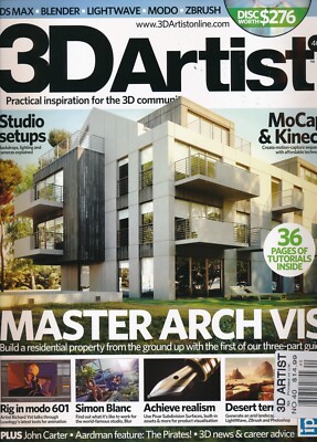 3D Artist Magazine #40, Imagine Publishing (Disc Included)