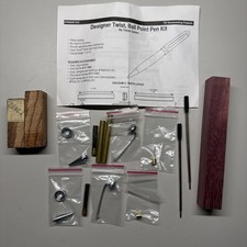 PSI Chrome Designer Twist Pen Kits (2 kits) with Blanks! NEW!