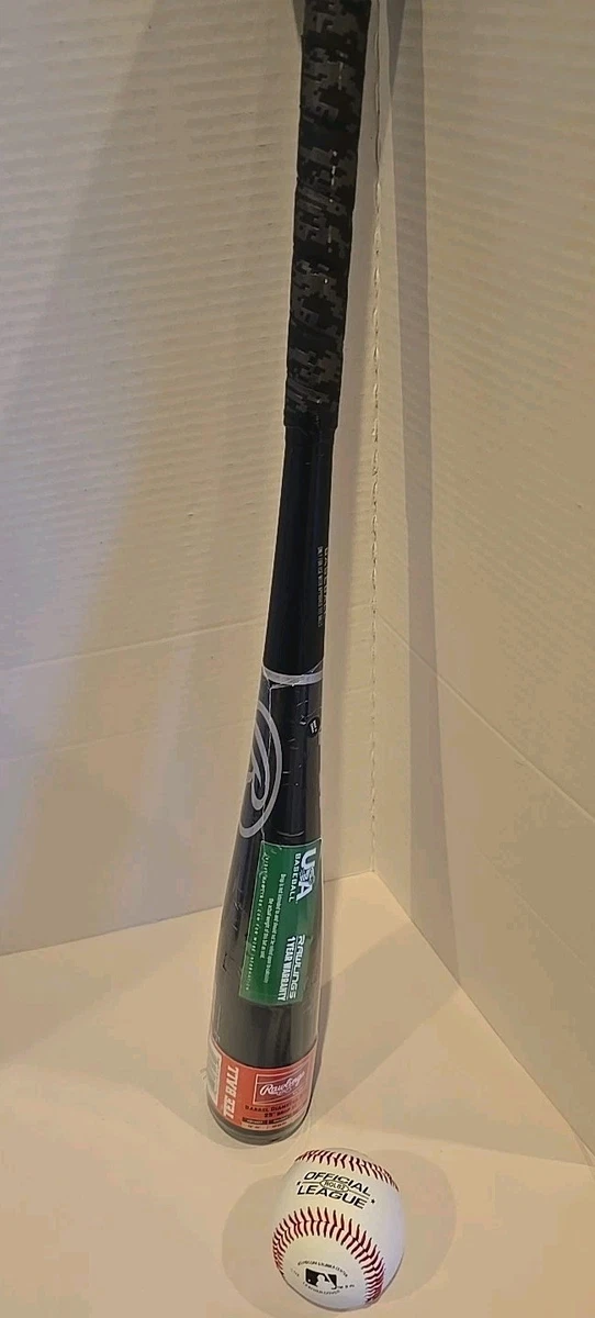 Batte Baseball Rawlings Mach 2 Alloy 25" - Noir - Grip Inclus - Neuf Avec étiquettes