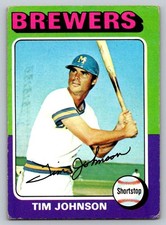 1975 Topps Baseball #556 Tim Johnson Brewers