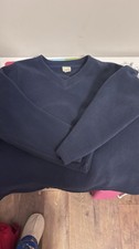 Vintage Lands End Fleece Pullover Size Large Navy