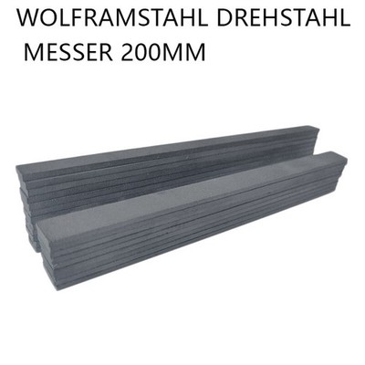 Dicke 2mm-8mm Wolframstahl Drehstahl Messer 200mm Quadratstab Drehbank Rohlinge
