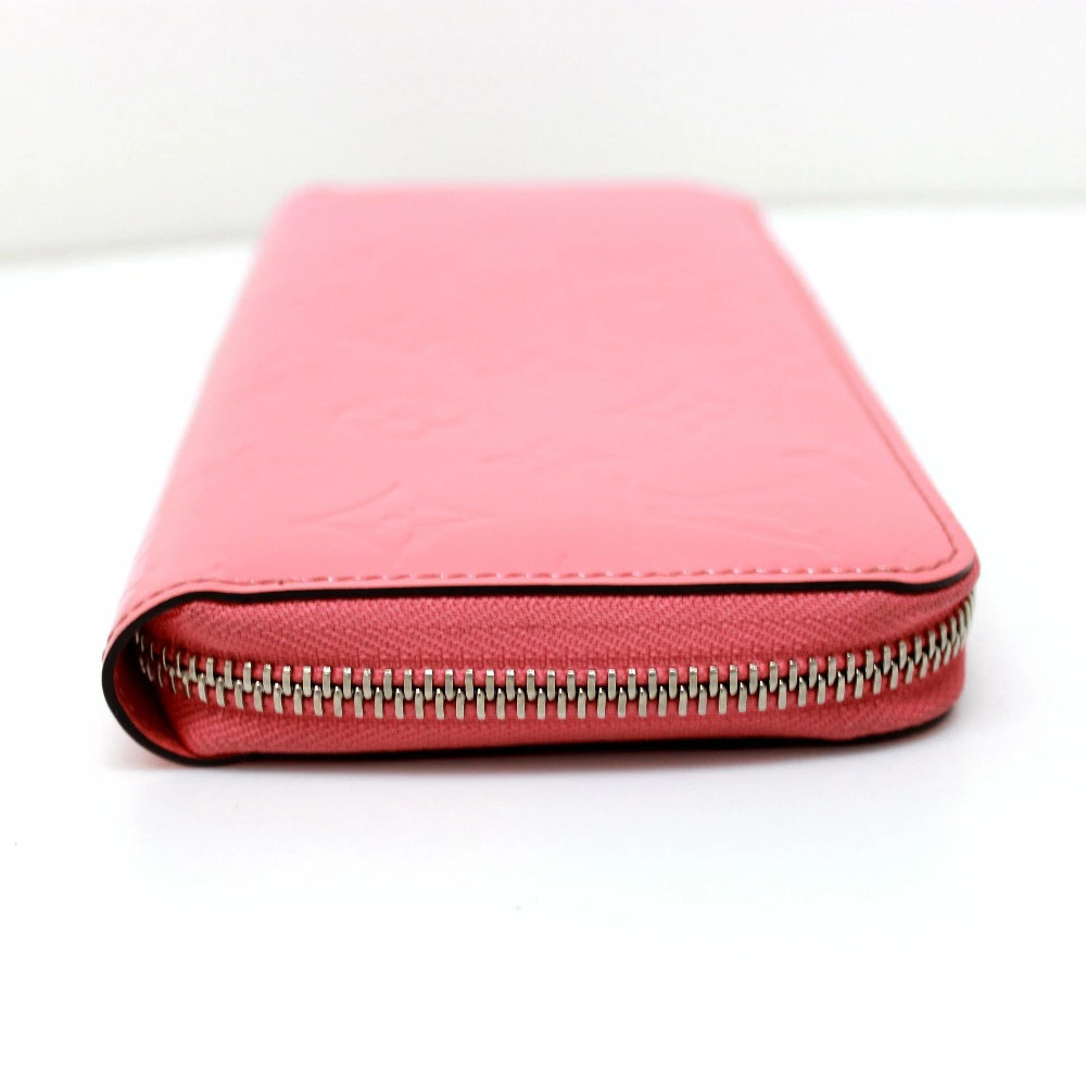 Louis Vuitton M61562 Monogram Vernis Zippy Wallet Poppy Pink Used thumbnail 3