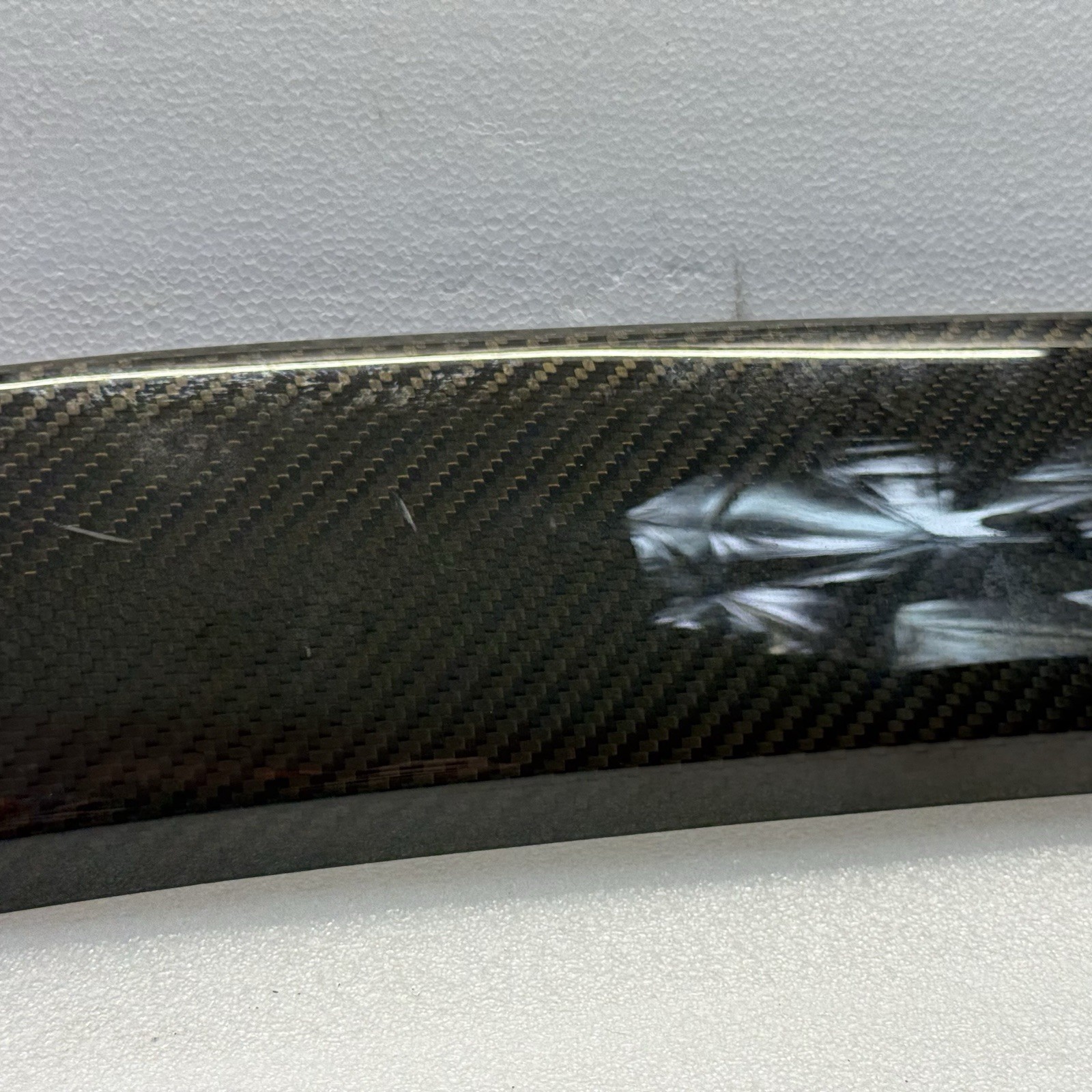 03-13 Maserati Quattroporte M139 Front Right Side Door Trim Carbon Fiber Panel