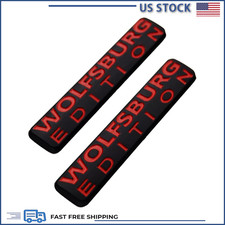 2x Wolfsburg Edition Emblem Badge Exterior Performance Trim Decal Vw Audi Skoda