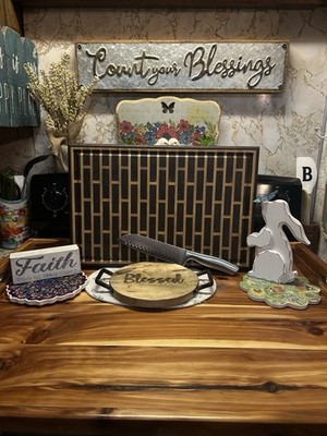 Handmade Walnut and Maple End Grained Cutting Board Charcuterie Board