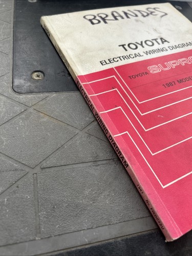 1987 Toyota Supra Electrical Wiring Diagram Manual Turbocharged Hatchback Coupe - Picture 3 of 5