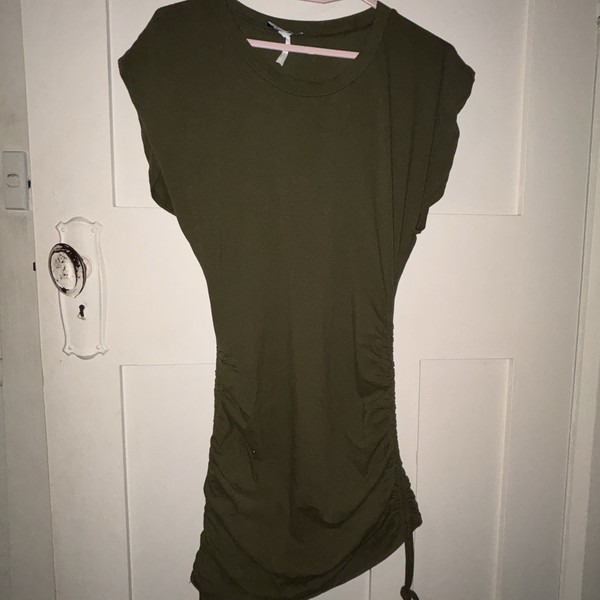 Fashion Nova Khaki Green Mini Bodycon Dress Size M