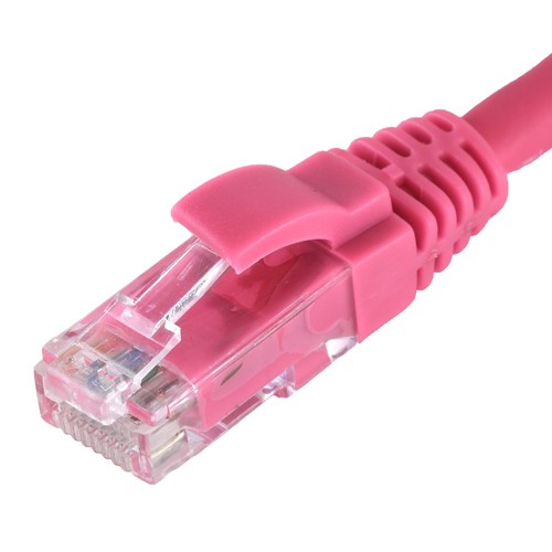 Cablenet 8m Cat5e RJ45 Pink U/UTP LSOH 26AWG Snagless Booted Patch Lead