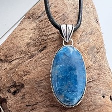 Vintage Style Apatite Necklace 925 Sterling Silver Antique Jewelry gemstone