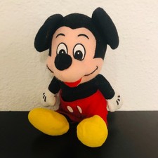 Vintage Walt Disney Mickey Mouse Plush Bean Bag Stuffed Animal 9  