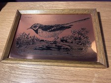 Pied Wagtail Copper Etchmaster By Doreen Edmond A Vintage Classic