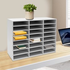 24 Fäch Dokumentenablage Schreibtisch Aktenhalter Ablagefächer Büro Organizer