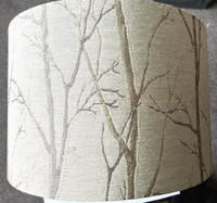 Modern Fabric Light Shade Table Lamp  Pendant Light Fitting 12 in Easy Fit Drum