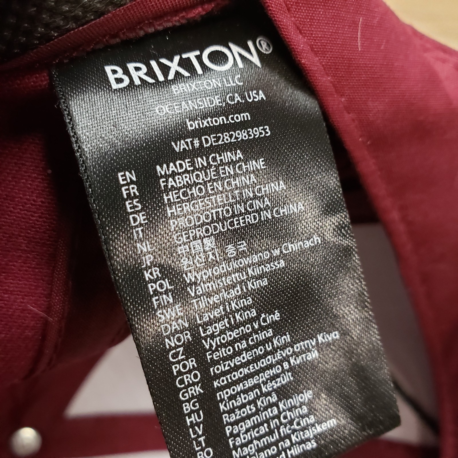 Brixton Hat Cap Snap Back Patch Original Supplies… - image 7