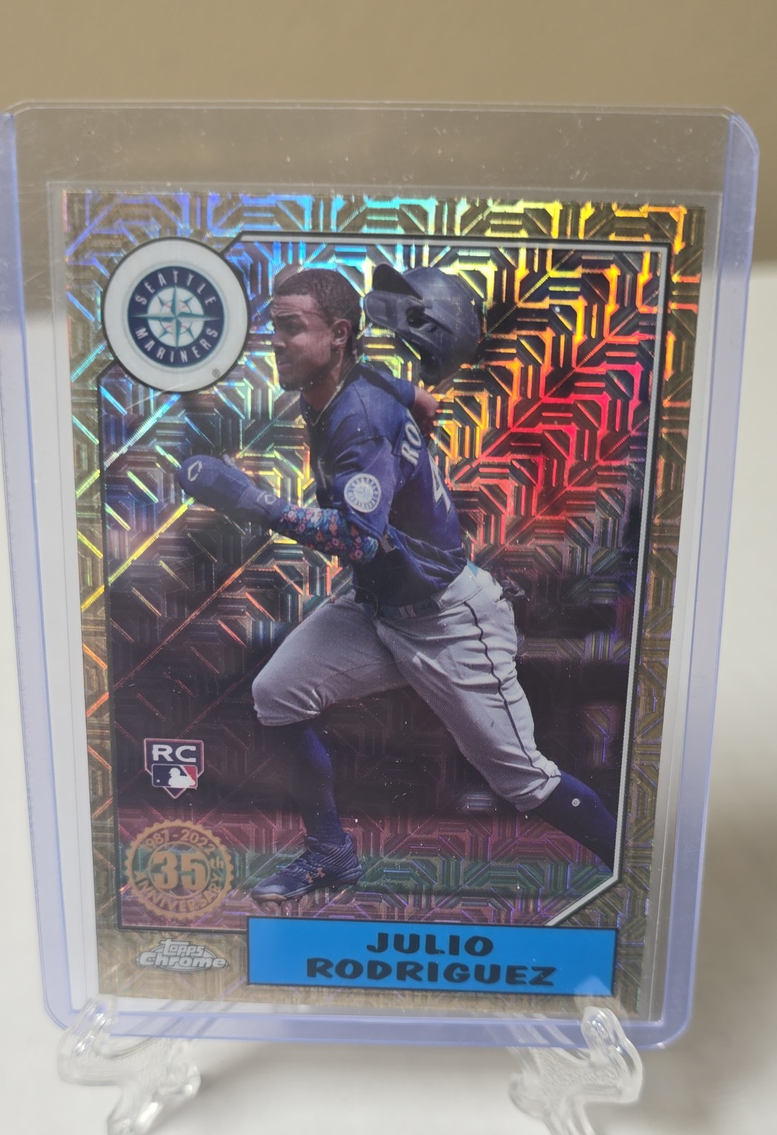 2022 Topps -1987 Chrome Silver Pack Update Series Mojo Julio Rodriguez #T87C-30
