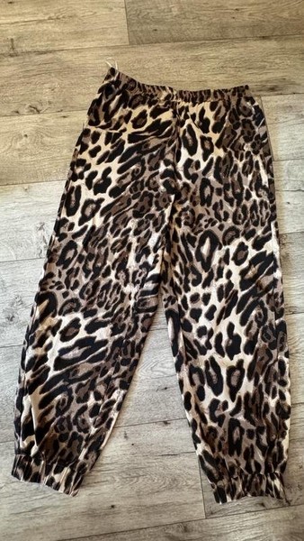 Women Pieces Trousers Brown Cotton L