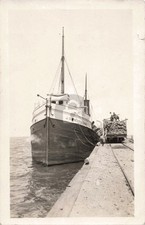 Steamboat Peters, Nessen Lumber, Empire MI Michigan RPPC Photo Postcard COPY