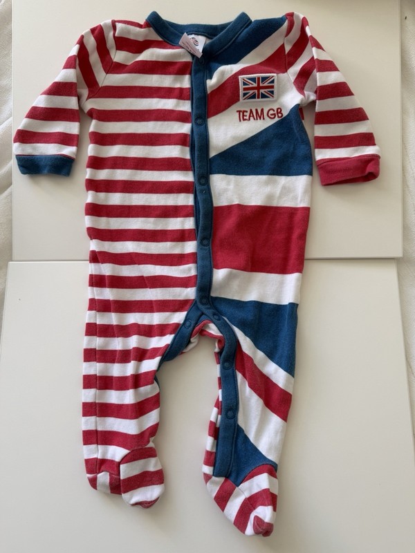 Team GB Olympic Baby One Piece 3-6 Months Official Product
