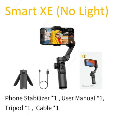 Compact 3-Axis Folding Phone Gimbal Stabilizer with Focus Control