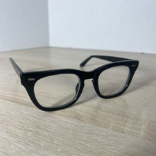 Vintage Bausch  Lomb Eyeglasses Black USS USA Made Frames 46-20 Excellent Cond