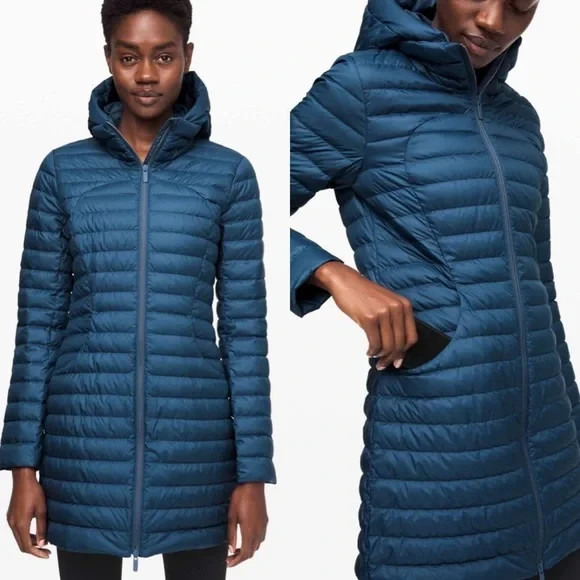 Lululemon Pack it Down Jacket Long Code Blue - Pu… - image 3