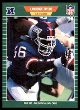 Lawrence Taylor 1989 Pro Set #292 Giants NFL READ FREE SHIPPING AutographDen