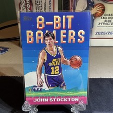 Topps 2025-26 John Stockton Utah Jazz 8-Bit Ballers Insert #8B-24