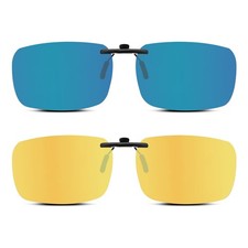 Each Cool Clip-On 57 40, Clip-on Sun Blue Night Yellow 57 40mm-2 Pack